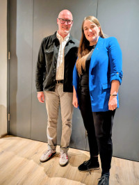 Christian Morgenroth mit der BayernSPD-Vorsitzenden Ronja Endres